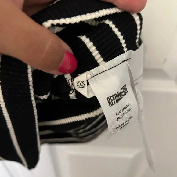 ! Reformation mini Striped Dress xxs - Picture 6 of 6